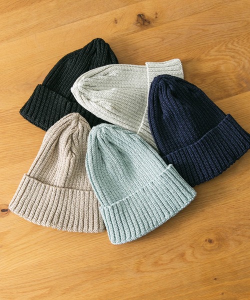 URBAN RESEARCH DOORS（アーバンリサーチドアーズ）の「ストローヤーンニットキャップ（ニットキャップ/ビーニー・メンズ・ライトブルー/ベージュ/ネイビー/ブラック/オフホワイト・-）」の8枚目の写真