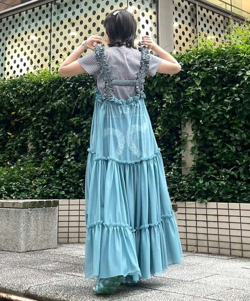 Candy Stripper（キャンディストリッパー）の「FRILL DENIM パンツ（デニムパンツ・レディース・インディゴブルー/ライトインディゴブルー・2）」の17枚目の写真