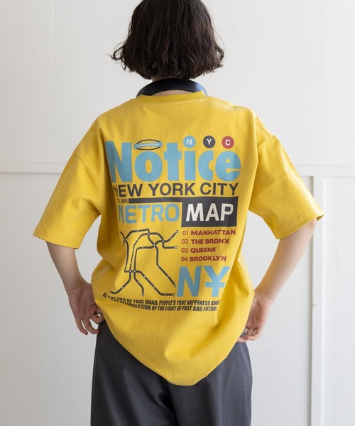 PBLIM(ページボーイリム)の「PBLIM / NYメトロT(Tシャツ/カットソー・レディース・ブラック/イエロー/オフホワイト・LARGE/MEDIUM)」の2枚目の写真