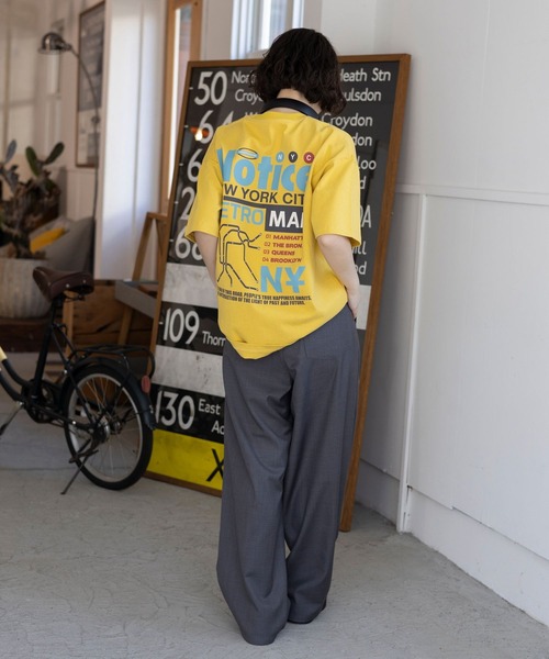 PBLIM(ページボーイリム)の「PBLIM / NYメトロT(Tシャツ/カットソー・レディース・ブラック/イエロー/オフホワイト・LARGE/MEDIUM)」の14枚目の写真
