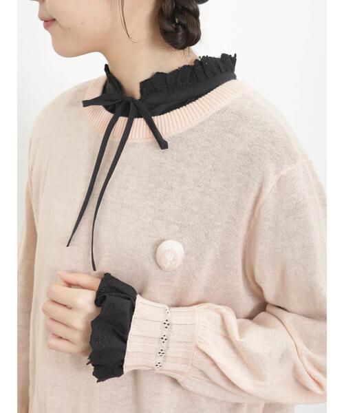 Samansa Mos2（サマンサ モスモス）の「【UVカット】控えめ可愛いおめかしブラウス（シャツ/ブラウス・レディース・オフホワイト/ブルー/ブラック・F）」の18枚目の写真