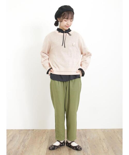 Samansa Mos2（サマンサ モスモス）の「【UVカット】控えめ可愛いおめかしブラウス（シャツ/ブラウス・レディース・オフホワイト/ブルー/ブラック・F）」の17枚目の写真