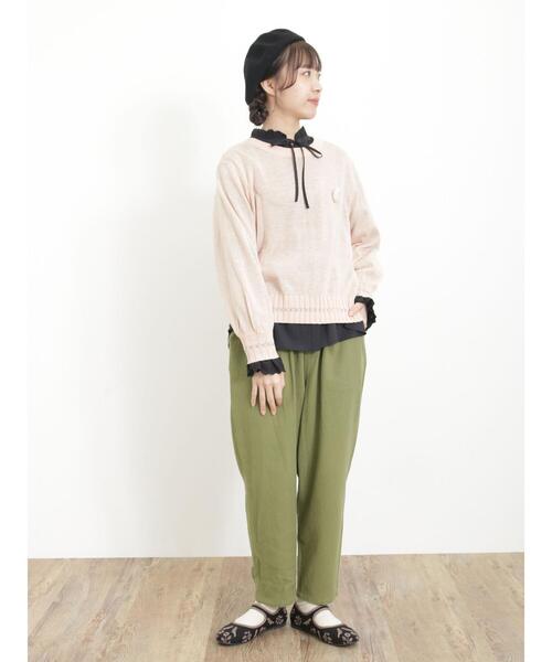 Samansa Mos2（サマンサ モスモス）の「【UVカット】控えめ可愛いおめかしブラウス（シャツ/ブラウス・レディース・オフホワイト/ブルー/ブラック・F）」の16枚目の写真