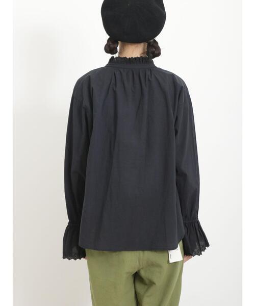 Samansa Mos2（サマンサ モスモス）の「【UVカット】控えめ可愛いおめかしブラウス（シャツ/ブラウス・レディース・オフホワイト/ブルー/ブラック・F）」の13枚目の写真