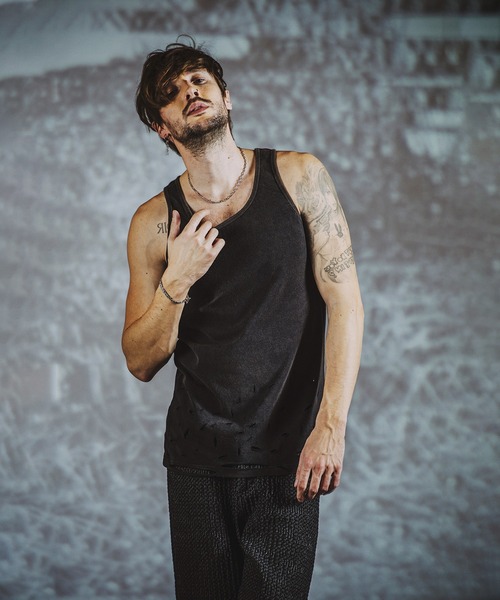 セール】【NO ID.】Destroy Tank Top / デストロイ タンク トップ