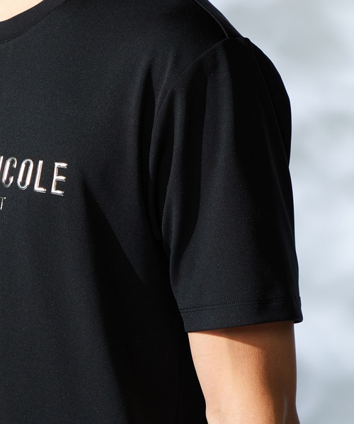 HIDEAWAYS NICOLE（ハイダウェイニコル）の「メタルジェルプリント半袖Tシャツ（Tシャツ/カットソー・メンズ・ブラック/オフホワイト/アッシュグレー/ダークオレンジ・MEDIUM/LARGE/X-LARGE）」の12枚目の写真