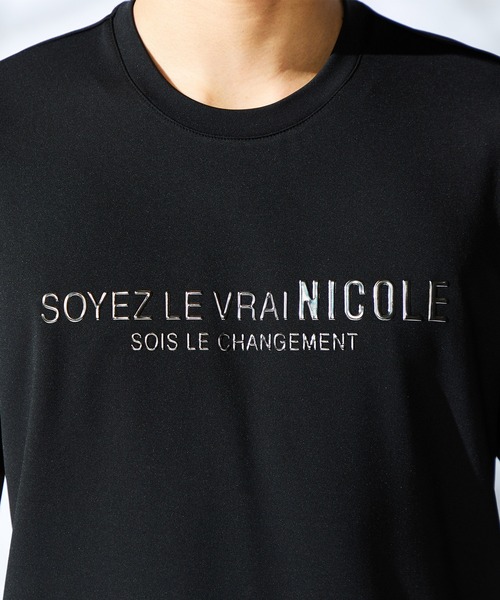 HIDEAWAYS NICOLE（ハイダウェイニコル）の「メタルジェルプリント半袖Tシャツ（Tシャツ/カットソー・メンズ・ブラック/オフホワイト/アッシュグレー/ダークオレンジ・MEDIUM/LARGE/X-LARGE）」の14枚目の写真