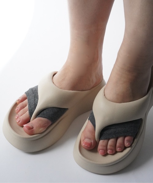 Port(ポート)の「【 Jelly moo / ジェリームー 】 カラー トングソックス / つま先ソックス #(ソックス/靴下・レディース・ブラック/グレー/ブルー/ホワイト/グリーン/ブラウン/ピンク/イエロー/オレンジ・FREE)」の3枚目の写真