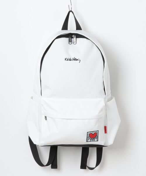 Keith Haring(キース・ヘリング)の「Keith Haring/ / ディパックL / 15606(バックパック/リュック・レディース・ホワイト/ブラック・ONESIZE)」の9枚目の写真
