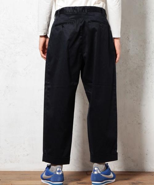 green label relaxing(グリーンレーベルリラクシング)の「STD GLR チノワイドパンツ◆(その他パンツ・メンズ・ベージュ/ネイビー・MEDIUM/SMALL/X-LARGE/LARGE)」の3枚目の写真