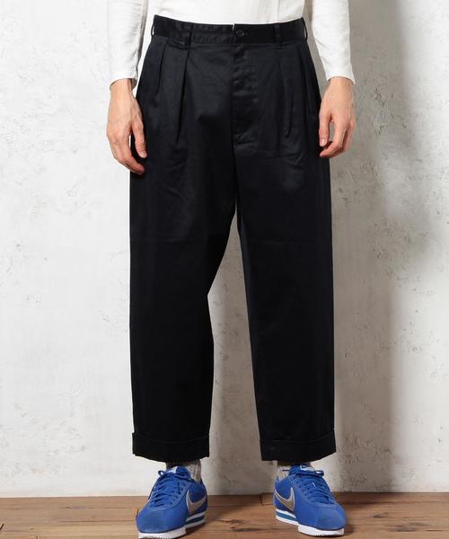 green label relaxing(グリーンレーベルリラクシング)の「STD GLR チノワイドパンツ◆(その他パンツ・メンズ・ベージュ/ネイビー・MEDIUM/SMALL/X-LARGE/LARGE)」の4枚目の写真