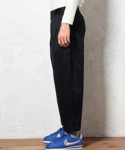 green label relaxing(グリーンレーベルリラクシング)の「STD GLR チノワイドパンツ◆(その他パンツ・メンズ・ベージュ/ネイビー・MEDIUM/SMALL/X-LARGE/LARGE)」の5枚目の写真