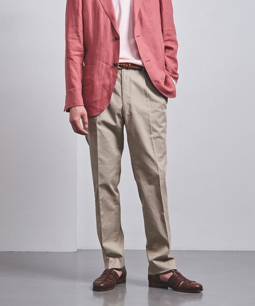 UNITED ARROWS（ユナイテッドアローズ）の「ワッシャー ツイル リラックス テーパード 1プリーツ パンツ（その他パンツ・メンズ・ベージュ/ネイビー/ターコイズブルー・44/46/48/50/52）」の21枚目の写真