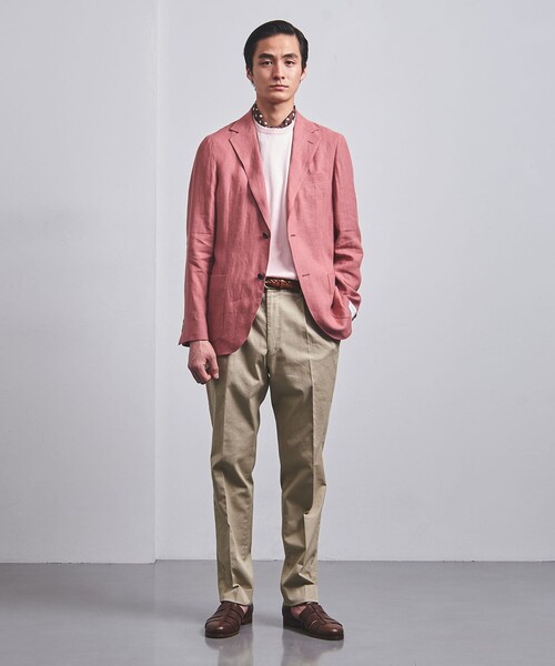 UNITED ARROWS（ユナイテッドアローズ）の「ワッシャー ツイル リラックス テーパード 1プリーツ パンツ（その他パンツ・メンズ・ベージュ/ネイビー/ターコイズブルー・44/46/48/50/52）」の22枚目の写真