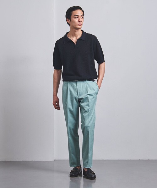 UNITED ARROWS（ユナイテッドアローズ）の「ワッシャー ツイル リラックス テーパード 1プリーツ パンツ（その他パンツ・メンズ・ベージュ/ネイビー/ターコイズブルー・44/46/48/50/52）」の5枚目の写真