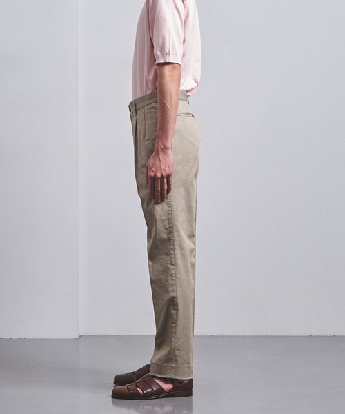 UNITED ARROWS（ユナイテッドアローズ）の「ワッシャー ツイル リラックス テーパード 1プリーツ パンツ（その他パンツ・メンズ・ベージュ/ネイビー/ターコイズブルー・44/46/48/50/52）」の7枚目の写真