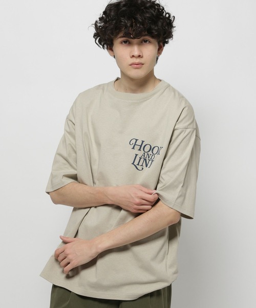niko and...(ニコアンド)の「【CITY CREEK】プリントTシャツ2(Tシャツ/カットソー・メンズ・イエロー系その他/オフホワイト/ナチュラル/ダークブルー・MEDIUM/LARGE)」の9枚目の写真