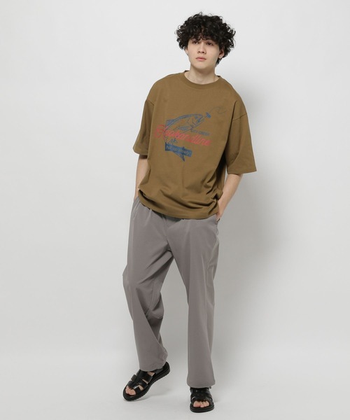 niko and...(ニコアンド)の「【CITY CREEK】プリントTシャツ2(Tシャツ/カットソー・メンズ・イエロー系その他/オフホワイト/ナチュラル/ダークブルー・MEDIUM/LARGE)」の10枚目の写真