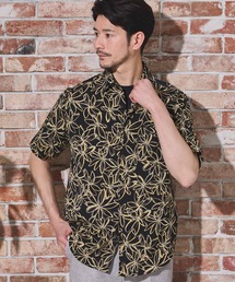 UNION STATION（ユニオンステーション）の「フラワー柄プリントレギュラーカラー半袖シャツ（シャツ/ブラウス）」