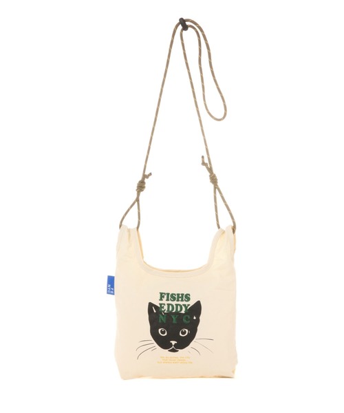 Fishs Eddy（フィッシュエディ）の「[Fishs Eddy(フィッシュエディ)]ナイロンショルダーバッグ（ショルダーバッグ・レディース・ベージュ/ホワイト/ライトブルー・FREE）」の2枚目の写真