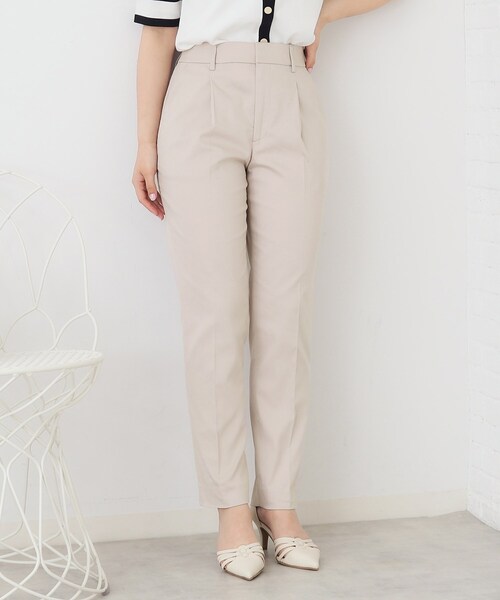 index(インデックス)の「◆≪6color≫クールストレッチテーパードパンツ【洗濯機洗い可/接触冷感/吸水速乾/透け防止/イージーケア】(その他パンツ・レディース・ブルー系その他/ホワイト/ブラック系1/オレンジ系/ネイビー系2/ナチュラル・36/34/38/42/40)」の3枚目の写真