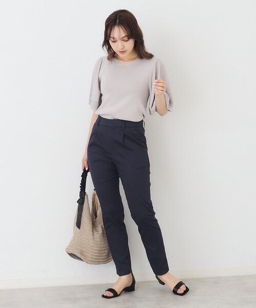 index(インデックス)の「◆≪6color≫クールストレッチテーパードパンツ【洗濯機洗い可/接触冷感/吸水速乾/透け防止/イージーケア】(その他パンツ・レディース・ブルー系その他/ホワイト/ブラック系1/オレンジ系/ネイビー系2/ナチュラル・36/34/38/42/40)」の20枚目の写真