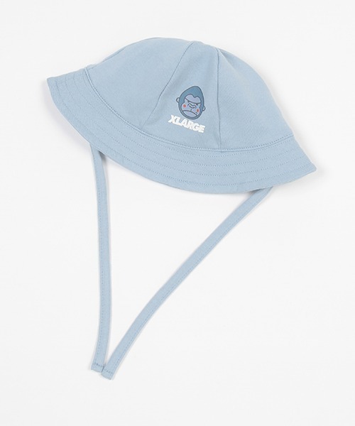 XLARGE KIDS（エクストララージキッズ）の「ファニーゴリラベビーハット（ハット・キッズ・ブルー/トップグレー/イエロー・44-46cm）」の3枚目の写真