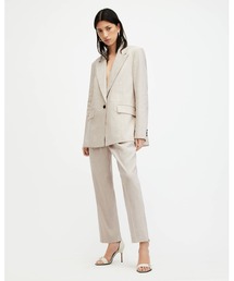 ALLSAINTS♡リネン ブレンド ワイド レッグ トラウザー ALLSAINTS（オールセインツ）の「CHARLI SILK BLEND WIDE LEG