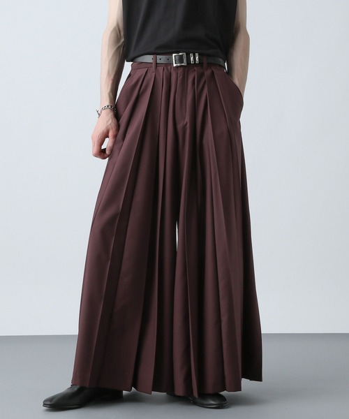 HARE(ハレ)の「YOSEワイドパンツ(HARE)(その他パンツ・メンズ・グレー/ブラック/グレー系その他/ブラック系その他/ホワイト×ブラック/グレー系その他2/ブラック系その他2/グレー系その他3/グレー系その他4/レッド/ブラウン系その他・SMALL/MEDIUM)」の11枚目の写真