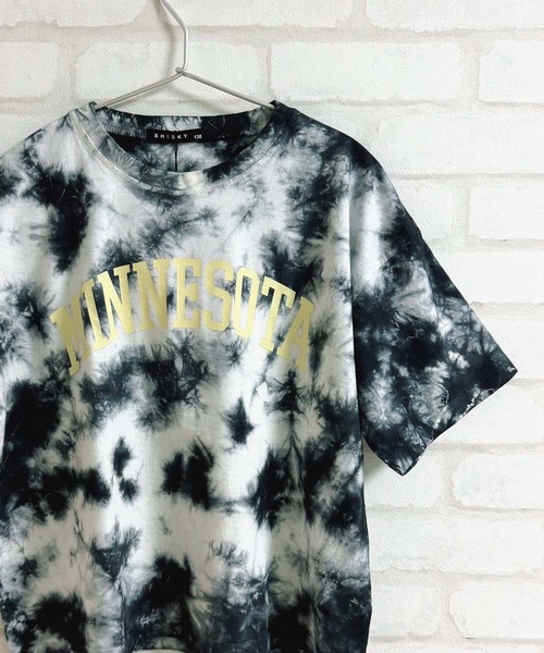 タイダイオーバーサイズプリントTシャツ（Tシャツ/カットソー）｜ZI-ON