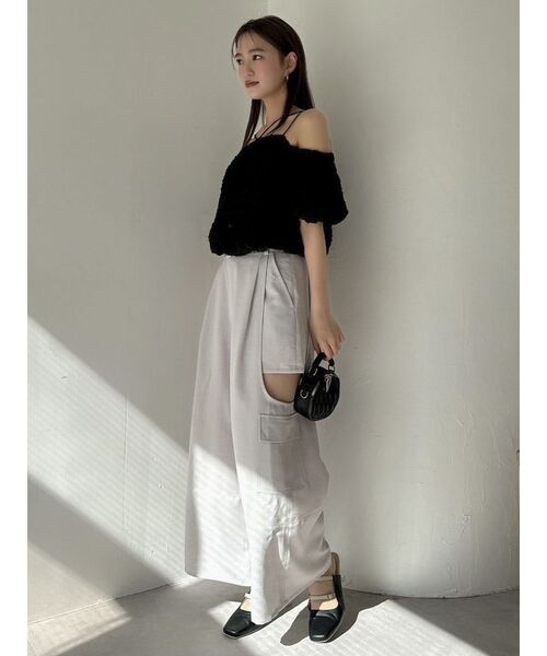 dazzlin（ダズリン）の「オフショルジャカードトップス（シャツ/ブラウス・レディース・オフホワイト/ブルー/ブラック・FREE）」の21枚目の写真