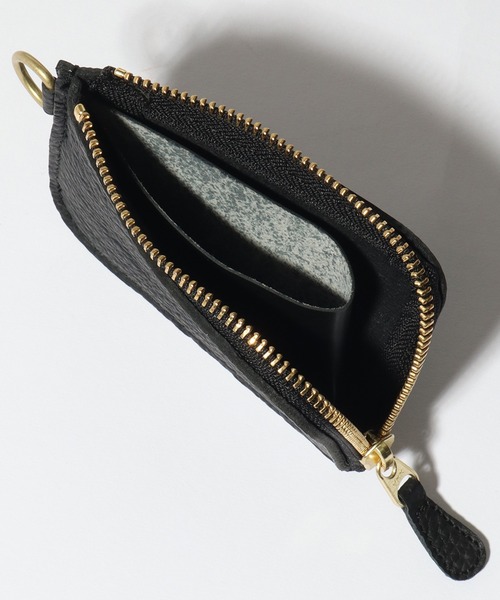 UNIVERSAL OVERALL(ユニバーサルオーバーオール)の「【UNIVERSAL OVERALL/ユニバーサルオーバーオール】シボレザーL型ジップウォレット(ショート)(財布・メンズ・ブラック/グリーン/ベージュ/オレンジ・FREE)」の13枚目の写真
