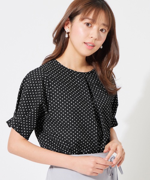 alotta(アロッタ)の「サッカー素材袖タックブラウス(シャツ/ブラウス・レディース・ホワイト×ブルー/ラベンダー/ブラック系その他・XX-LARGE/X-LARGE/LARGE/MEDIUM)」の15枚目の写真