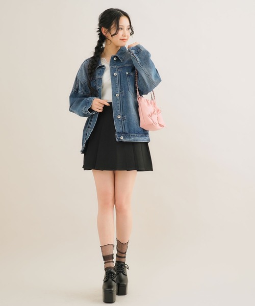 Newlyme（ニューリーミー）の「Aラインミニフレアスカート（スカート・レディース・ブラック/ブルー/ベビーピンク/ホワイト・SMALL/MEDIUM/LARGE）」の19枚目の写真