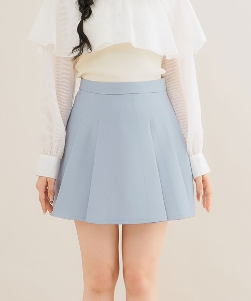 Newlyme（ニューリーミー）の「Aラインミニフレアスカート（スカート・レディース・ブラック/ブルー/ベビーピンク/ホワイト・SMALL/MEDIUM/LARGE）」の11枚目の写真
