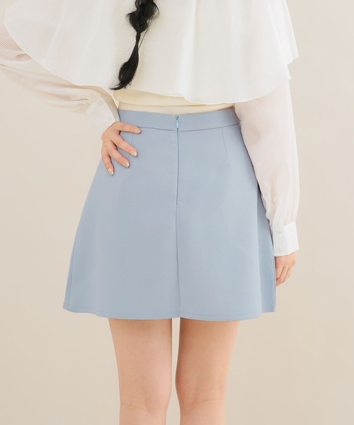 Newlyme（ニューリーミー）の「Aラインミニフレアスカート（スカート・レディース・ブラック/ブルー/ベビーピンク/ホワイト・SMALL/MEDIUM/LARGE）」の6枚目の写真