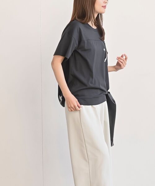 rps(アールピーエス)の「ブラブラキャット裾ドロストTシャツ(Tシャツ/カットソー・レディース・ホワイト系その他2/ホワイト系その他3/オフホワイト/チャコールグレー/グレー系その他2・フリー)」の11枚目の写真