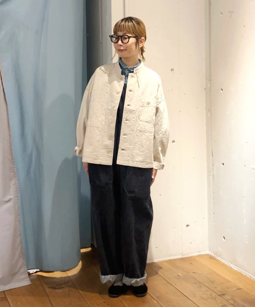 Brocante / ブロカント] 10ozデニム トラヴァイユサロペット | Domingo