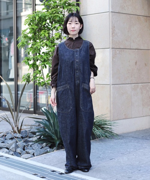 【BROCANTE】トラヴァイユ サロペット オーバーオール Brocante ブロカント 33-383D 10ozデニム トラヴァイユ