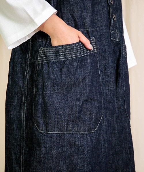 Brocante（ブロカント）の「[Brocante / ブロカント] 10ozデニム トラヴァイユサロペット（サロペット/オーバーオール・レディース・ワンウォッシュ・2）」の19枚目の写真