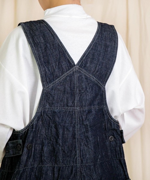 Brocante（ブロカント）の「[Brocante / ブロカント] 10ozデニム トラヴァイユサロペット（サロペット/オーバーオール・レディース・ワンウォッシュ・2）」の22枚目の写真