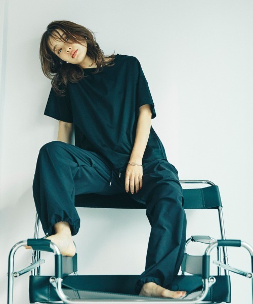 sail（サイル）の「【sail】ハーフスリーブTシャツ　小さいサイズ【低身長・小柄女性向けサイズ】（Tシャツ/カットソー・レディース・ブラック/ホワイト・01）」の13枚目の写真