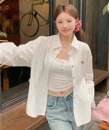 Mayree | 【Mayree】ワンポイント リボン シャツ(シャツ/ブラウス)