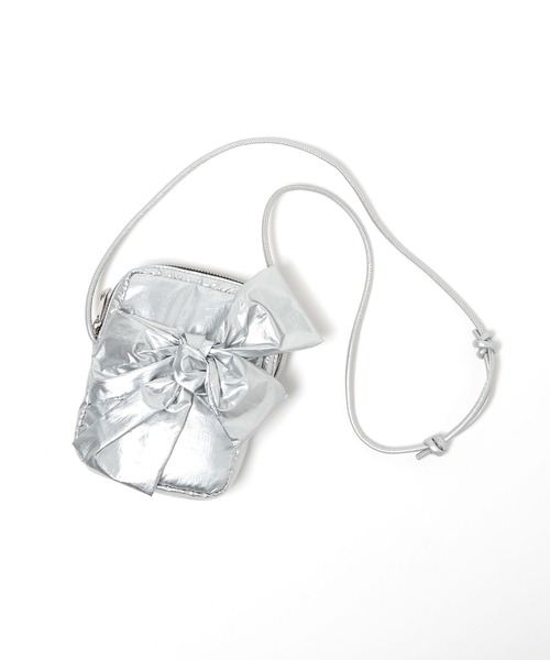 niko and...（ニコアンド）の「オリジナルリボンお財布ショルダーバッグ（ショルダーバッグ・レディース・ピンク/ブルー/シルバー/ブラック・0）」の20枚目の写真