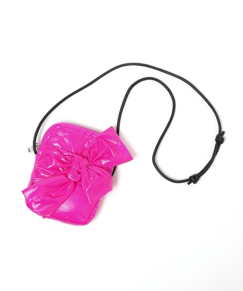 niko and...（ニコアンド）の「オリジナルリボンお財布ショルダーバッグ（ショルダーバッグ・レディース・ピンク/ブルー/シルバー/ブラック・0）」の5枚目の写真