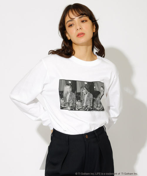 GOOD ROCK SPEED(グッドロックスピード)の「【GOOD ROCK SPEED(グッドロックスピード)】×「LIFE PICTURE COLLECTION」artist ロングスリーブTシャツ(Tシャツ/カットソー・メンズ・ホワイト系その他/ホワイト系その他2/ブラック/グレー系その他・M/XL/L)」の2枚目の写真