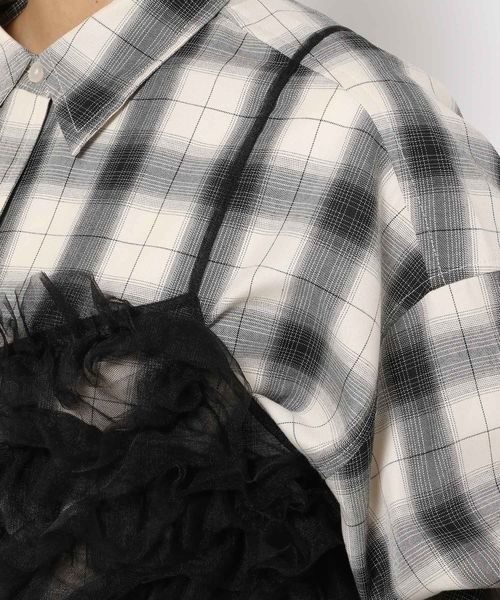 ruiページ 新品 ローリーズファーム 2WAYフリルチュールビスチェ