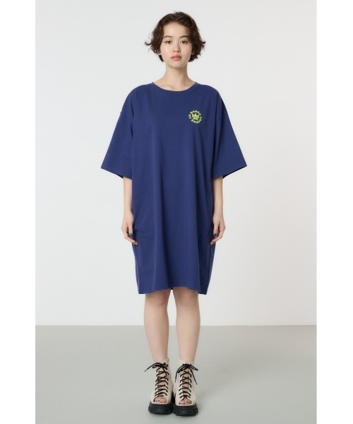 RODEO CROWNS WIDE BOWL（ロデオクラウンズワイドボウル）の「water surface T ワンピース（ワンピース・レディース・ライトブラック/オフホワイト/ネイビー・FREE）」の11枚目の写真