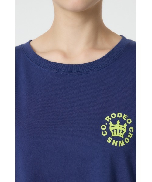 RODEO CROWNS WIDE BOWL（ロデオクラウンズワイドボウル）の「water surface T ワンピース（ワンピース・レディース・ライトブラック/オフホワイト/ネイビー・FREE）」の14枚目の写真