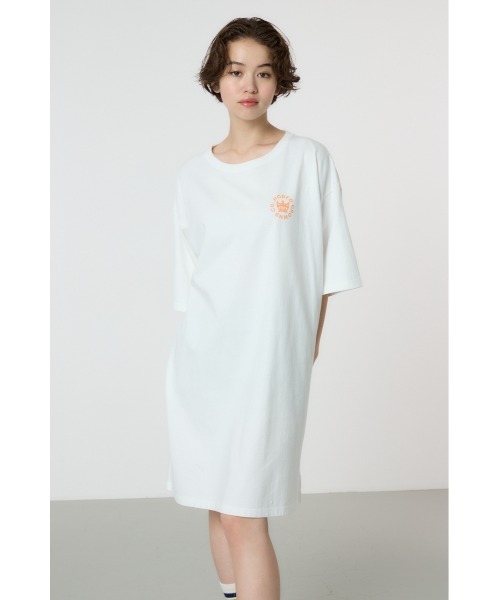 RODEO CROWNS WIDE BOWL（ロデオクラウンズワイドボウル）の「water surface T ワンピース（ワンピース・レディース・ライトブラック/オフホワイト/ネイビー・FREE）」の6枚目の写真